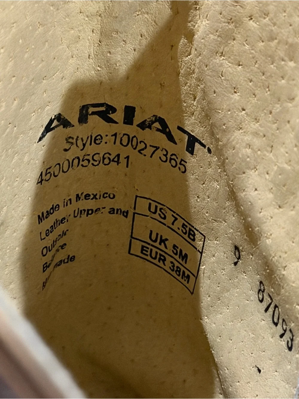 Ariat Brown montage crackle Western Cowboy Boots Turquoise Stitching size 7.5